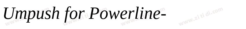 Umpush for Powerline字体转换